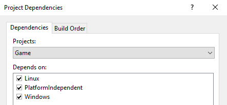 Setting up project dependencies